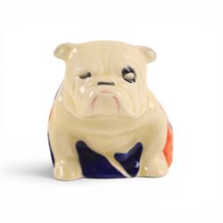 Royal Doulton Bulldog wearing a Union Jack, No. 645658, H6cm