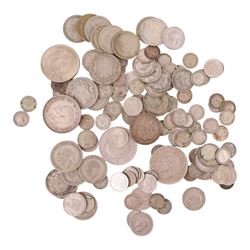 Approximately 560 grams of Great British pre-1947 silver coins