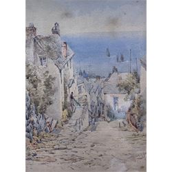 William James Boddy (British 1831-1911): 'Clovelly' Devon, watercolour signed, titled and dated 1880, 24cm x 18cm