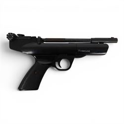 Webley Hurricane .177 air pistol, the chamber marked 'Hurricane' and 'Webley & Scott Ltd. ...