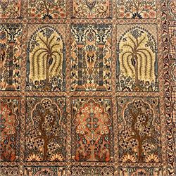 Persian Qom silk garden panel rug or 