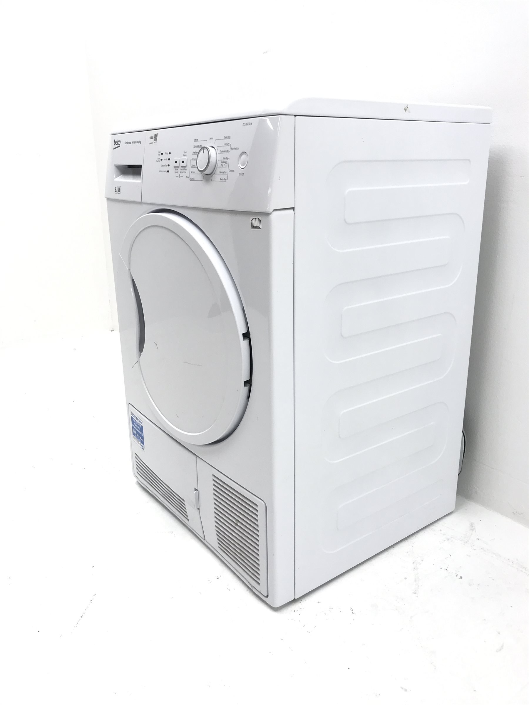 BEKO DCU6130W condenser tumble dryer W60cm