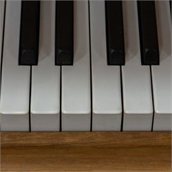 Edwardian C. Bechstein mahogany cased baby grand piano, serial no. 84403 circa 1907, retailed by 1066 Pianos Cambridge, raised on turned and faceted tapering supports terminating in brass castors, H100cm, L183cm
This item has been registered for sale under Section 10 of the APHA Ivory Act