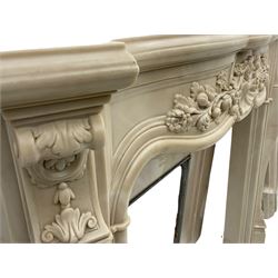 Victorian style composite marble fireplace