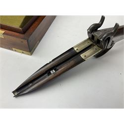 William Ling of London 15-bore double barrel side-by-side percussion shotgun, No.168, the 74cm (29