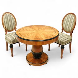 Mid-20th-century Biedermeier-style eboni