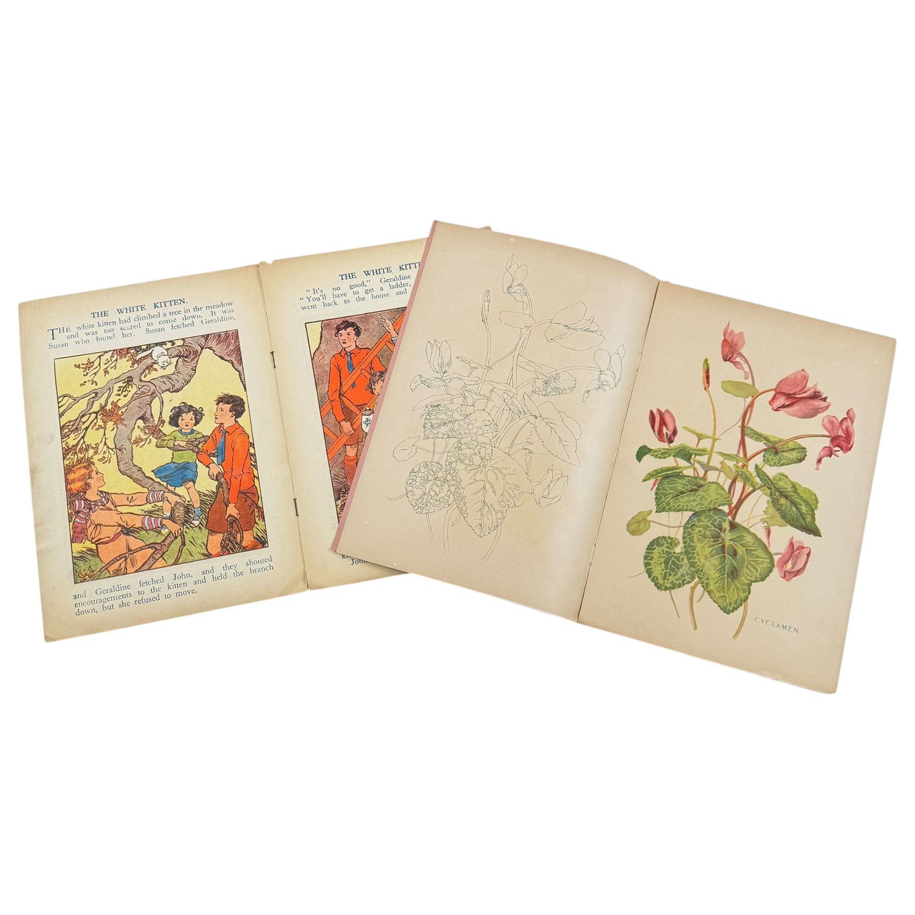 Collection of vintage children's picture books and comics 