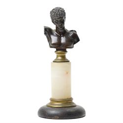 After the Antique - Eugen Börmel (Bormel) (German 1858-1932): a patinated bronze bust of H...