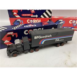 Corgi - thirty-four modern die-cast models including cars, commercial vehicles, racing cars, sports cars, car transporters etc; all boxed; Bburago boxed set of five cars; four Matchbox Originals blister packs etc