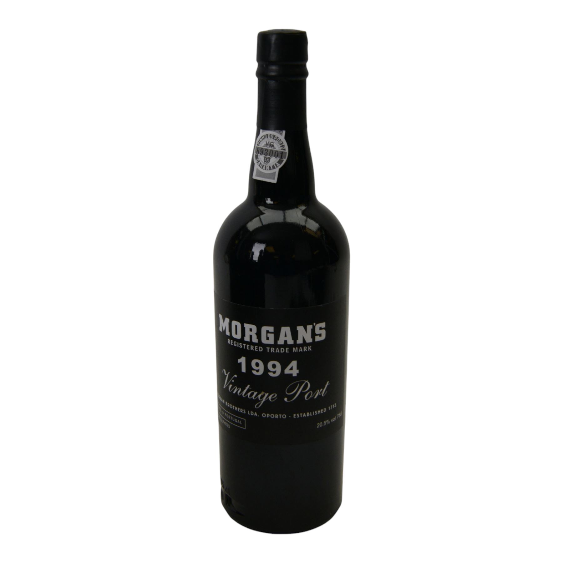 Morgan's 1994 vintage port, 20.5% vol 75cl, twelve bottles 