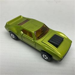 Matchbox 1-75 Series 'Superfast' ex-shop stock - eight models comprising 9e AMX Javelin, 13e Baja Buggy, 14d Iso Grifo, 19e Road Dragster, 22d Freeman Intercity Commuter, 23e Volkswagen Camper, 27e Lamborghini Countach and 29d Racing Mini; all boxed (8)