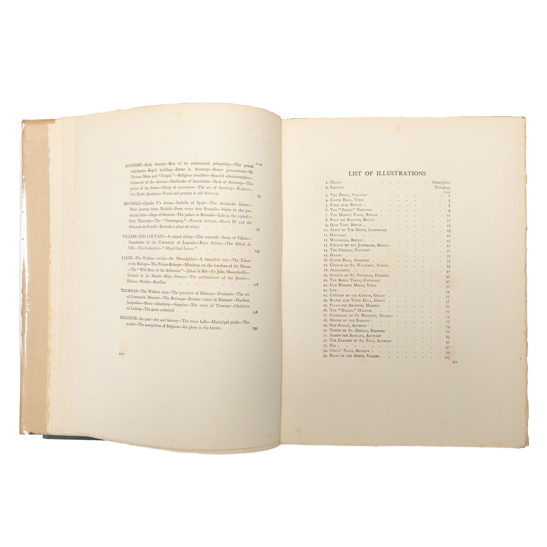 Frank Brangwyn (British 1867-1956): 'Belgium', with text by Hugh Stokes, first edition, Kegan Paul, Trench, Trübner & Co., London, 1916, illustrated throughout, original pictorial cloth.