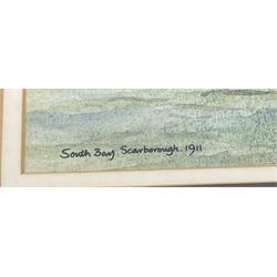 Harry A Teale (20th century): Yarmouth Fishing Boat 'South Bay Scarborough 1911', watercolour signed and titled 31cm x 40cm