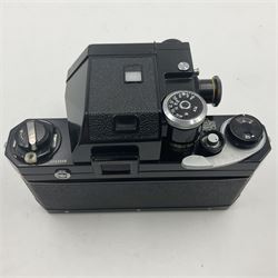 Nikon F Photomic camera body, serial no. 6543350, circa 1964, with 'Nikon NIKKOR-H Auto 1:2 f=50mm' lens, serial no. 1002112