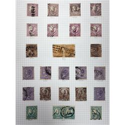 Australia New South Wales stamps, including 1850-4 various imperf issues, 1854-6 including five pence, six pence, one shilling etc, 1856-60 registered letter stamps, 1861-88 five shillings etc, housed on pages