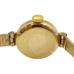 Girard-Perregaux 9ct gold ladies manual wind wristwatch, hallmarked, boxed
