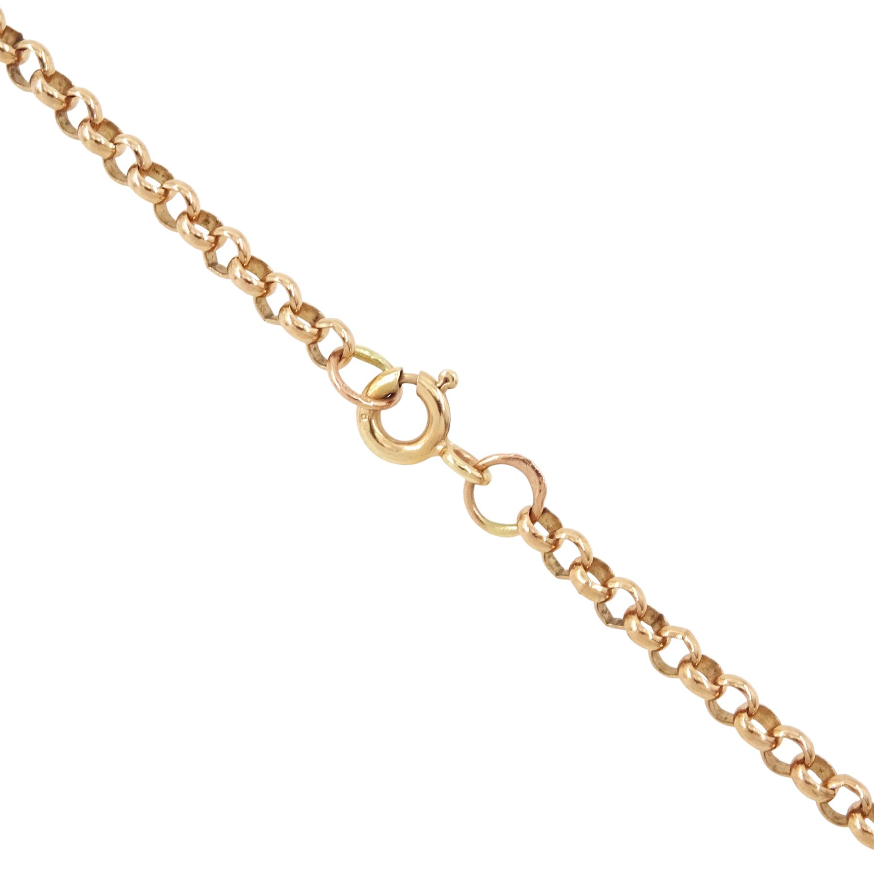 9ct rose gold hinged locket pendant necklace, hallmarked