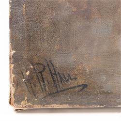 Henry Robinson Hall (British, 1859-1927): 'Stybarrow Crag Ullswater', oil on canvas signed, titled verso 41cm x 61cm (unframed)