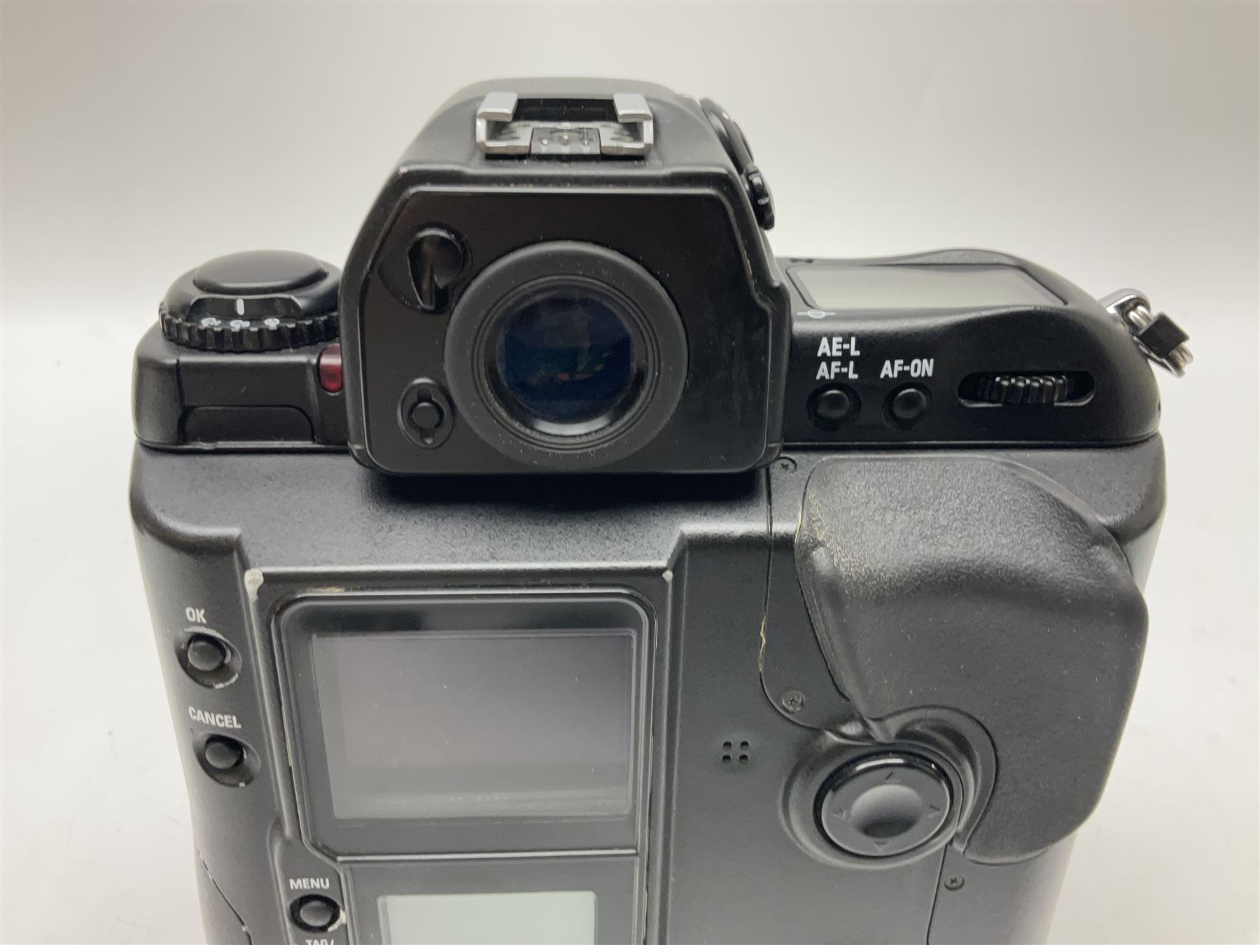 Canon EOS 1n Digital camera body, serial no. 260436, with 'Canon Zoom Lens EF 35-80mm 1:4-5.6 II Canon Inc. 52mm' lens, Kodak Professional DCS 520 digital module, and charger, serial no. K520C03165, together with Nikon F5 camera body with Kodak Professional DCS 760 digital module and charger, serial no. K760C03802