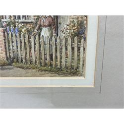 John Cecil Lund (British 1932-): 'Wayside Cottage Saxton' 'Bilbrough' and Country Cottage, set three watercolours signed, max 18cm x 30cm (3)