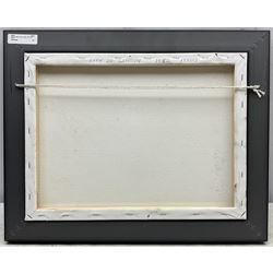 Steven Scholes (Northern British 1952-): 'City of London 1962', oil on canvas signed, titled verso 29cm x 39cm