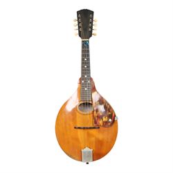Early 20th century Gibson a-style mandolin with faux tortoiseshell scratchboard, serial no...