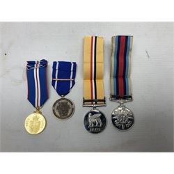 NATO Service Medal with clasp for Former Yugoslavia; together with three copy medals - Iraq Medal with clasp for 19 Mar to 28 Apr 2003 and unfitted rosette; Operational Service Medal with Afghanistan clasp; and QEII Golden Jubilee 2002 medal; all with ribbons (4)