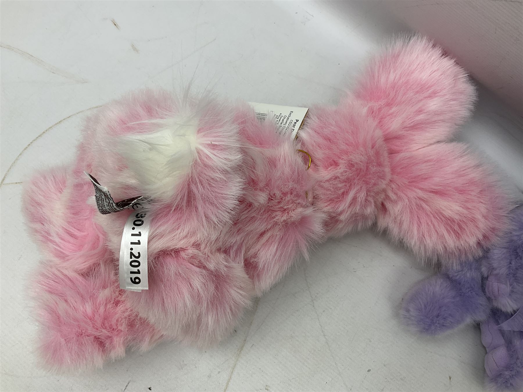 Charlie Bears rabbits - 'Pear Drop' CB2052340; 'Mila' CB2060050; and 'Dew Drop' CB2052350; all with labels (3)