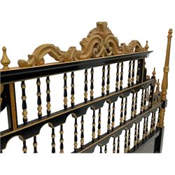 Large Spanish style pagoda headboard