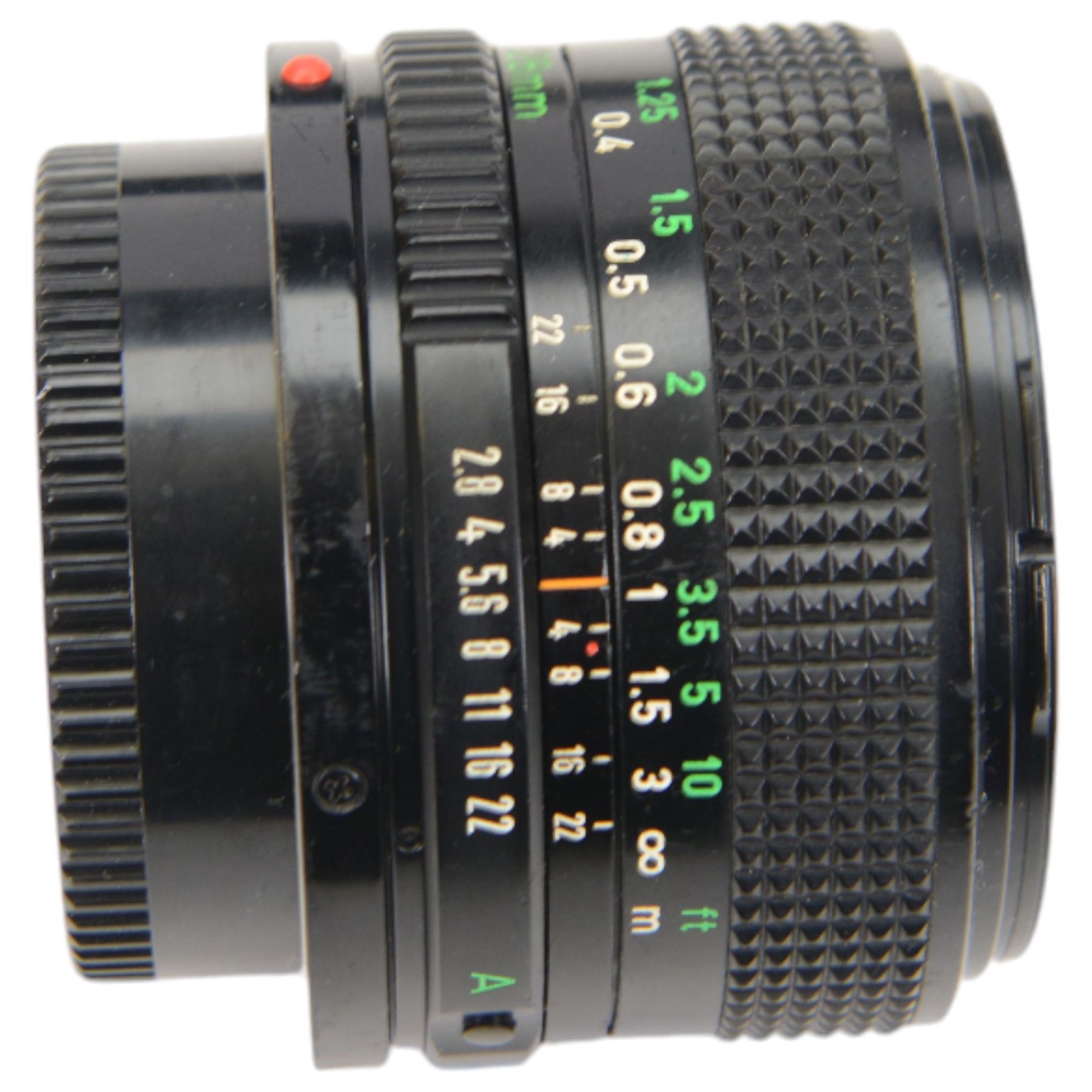 Collection of Canon camera lenses and accessories, including EF 50m 1:1.4 lens, EF 35mm 1:2 lensFD 28mm 1:2.8 lens, FD 50mm 1:1.8 lens, FD 135mm 1:2.5 S.C lens, FD35-70mm 1:3.5-4.5 lens, three Speedlite 550EX flashes, Transistor pack E, lens hoods, battery chargers, etc 