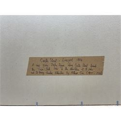 Charles Arthur Cox (British 1857-1936): 'Castle Street - Liverpool', watercolour signed and dated 1884, 32cm x 42cm 