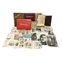 Early 20th century ephemera, to include 