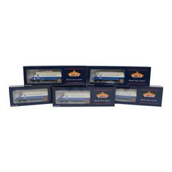Five Bachmann 00 gauge 37-327B JGA 90 Tonne Bogie Hopper Wagons 'Buxton Lime', all boxed