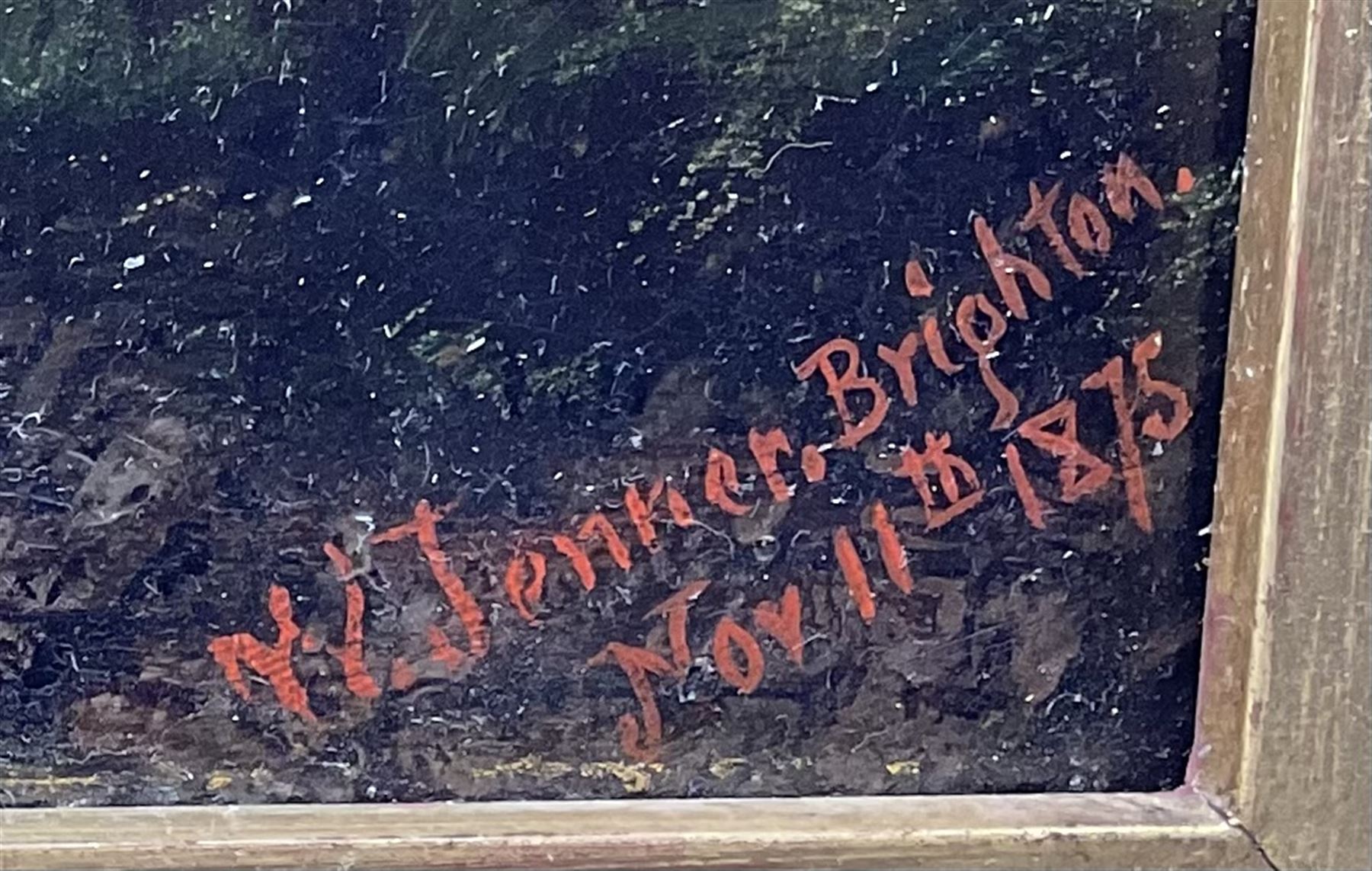 Isaac Walter Jenner (British 1836-1902): Bempton Cliffs and Flamborough Head, oil on canvas signed and dated 'Brighton Nov. 11th 1875', 39cm x 68cm