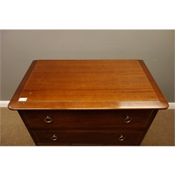  Stag Minstrel mahogany chest fitted with seven drawers, W82cm, H122cm, D47cm  