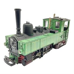 LGB (Lehmann Gross Bahn) G scale, gauge 1 0-6-2 tank locomotive in green and black livery, numbered 298.14 to cab, unboxed