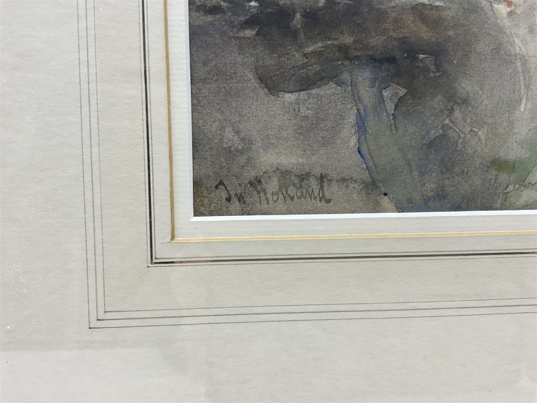 George Edward Horton (Newcastle 1859-1950): 'In Holland', watercolour signed and titled 24cm x 33cm