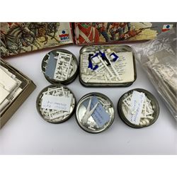 Various makers plastic model kits of soldiers - seven by Esci, two by Italeri, two by Hat and one by Zvezda, all boxed; together with others by Historex etc, some in original packs and some unboxed; together with a quantity of plastic parts