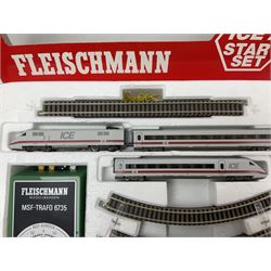 Fleischmann 'N' gauge 'Piccolo' - No.9381 ICE 2 (InterCity Express) Start Set; boxed