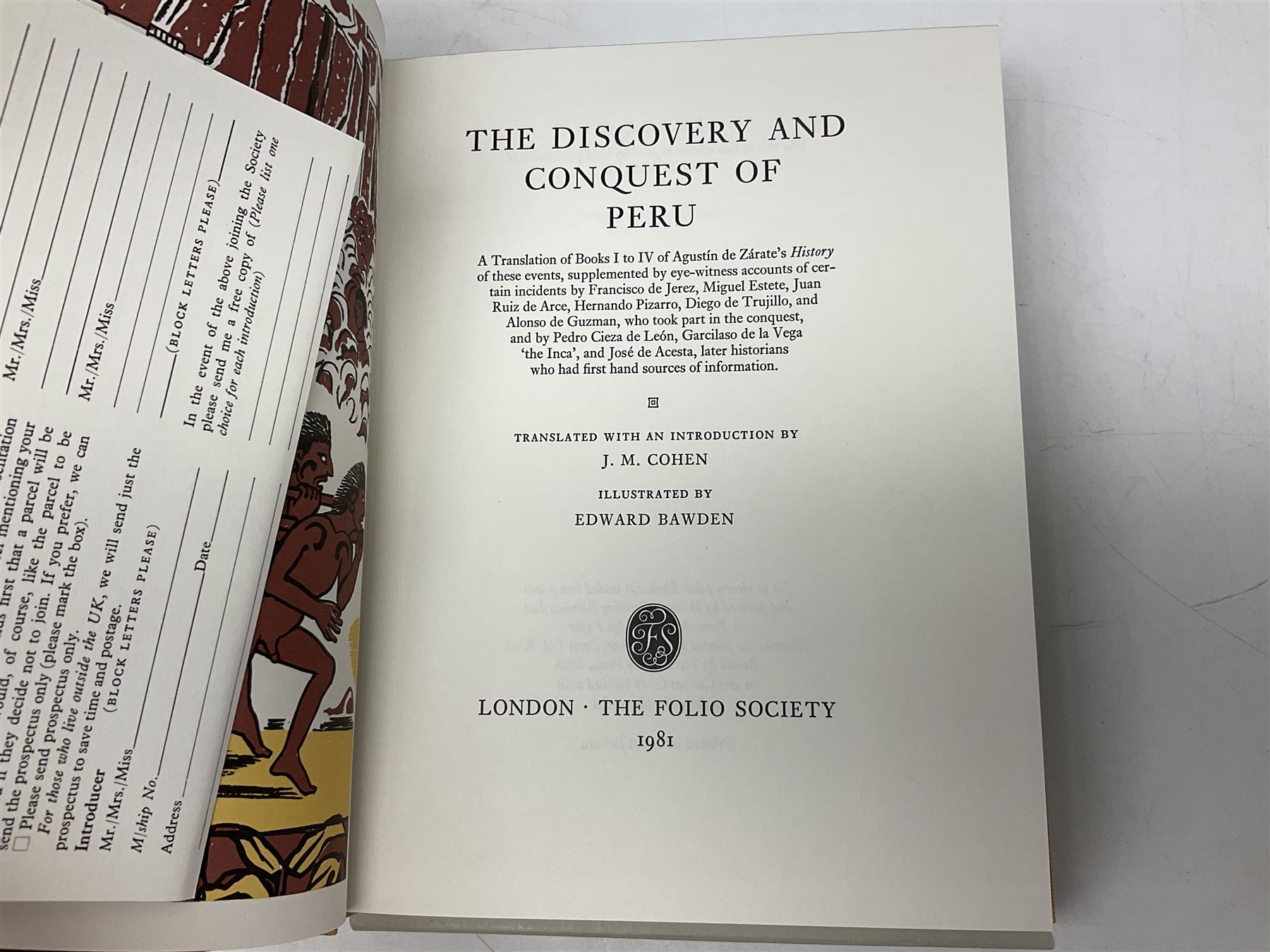 Folio Society - nineteen volumes including The Discovery and Conquest of Peru, French Short Stories, 1066 and All That, etc 