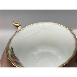 Royal Albert Old Country Roses pattern tea set, comprising teapot, coffee pot, six teacups and six saucers, five side plates, further teacup with joined saucer and side plate, open sucrier, milk jug, cake plate, and preserve pot and cover, together with Royal Albert Jubilee Rose pattern sauce boat and stand, and Royal Albert Lavender Rose pattern cake stand. 