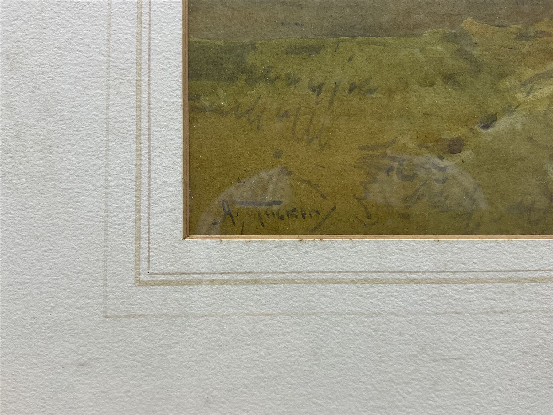 Arthur Tucker (British 1864-1929): Arundale Castle from the Water Meadows, watercolour signed 29cm x 45cm