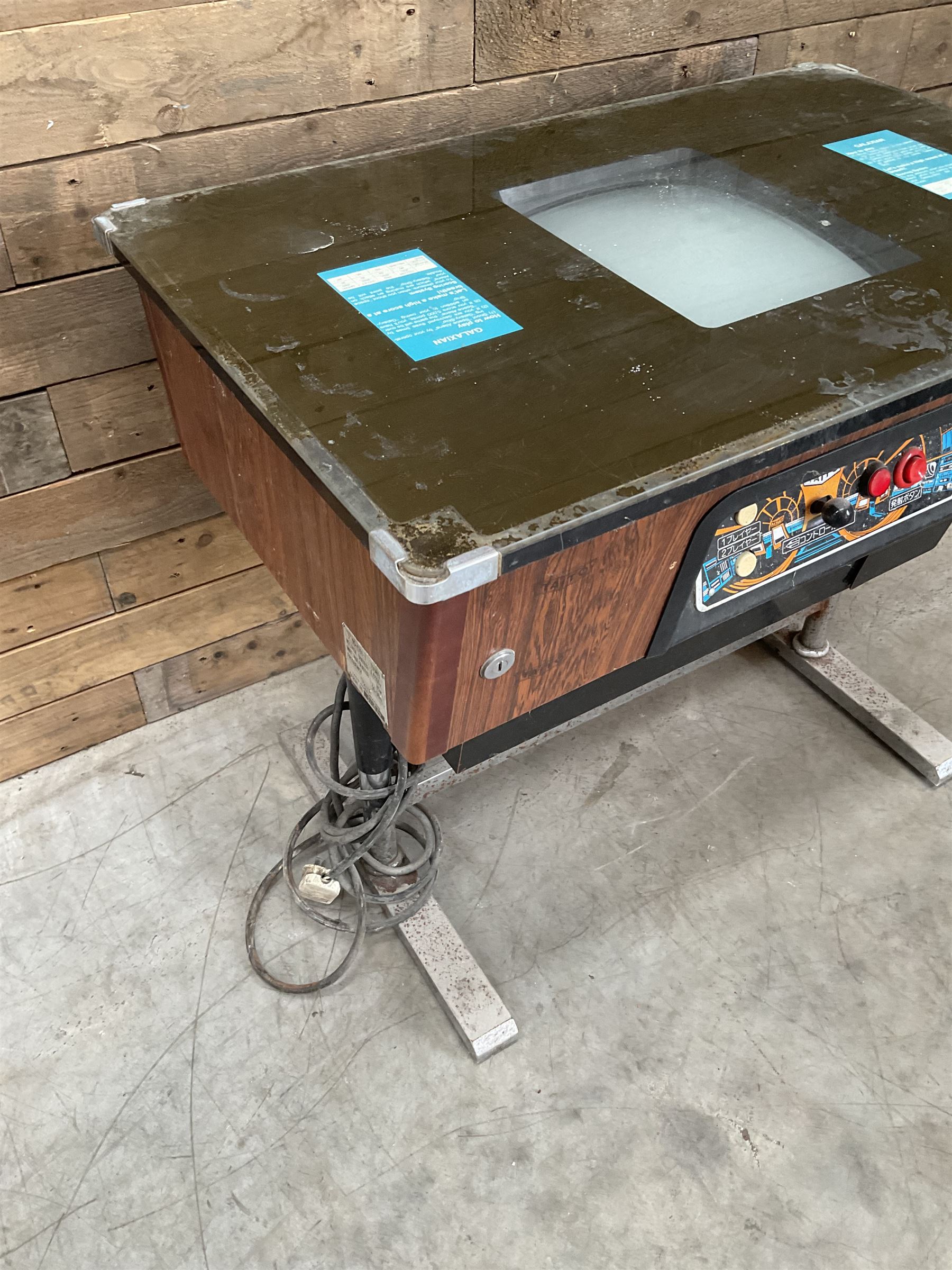 Taito Galaxian arcade game table