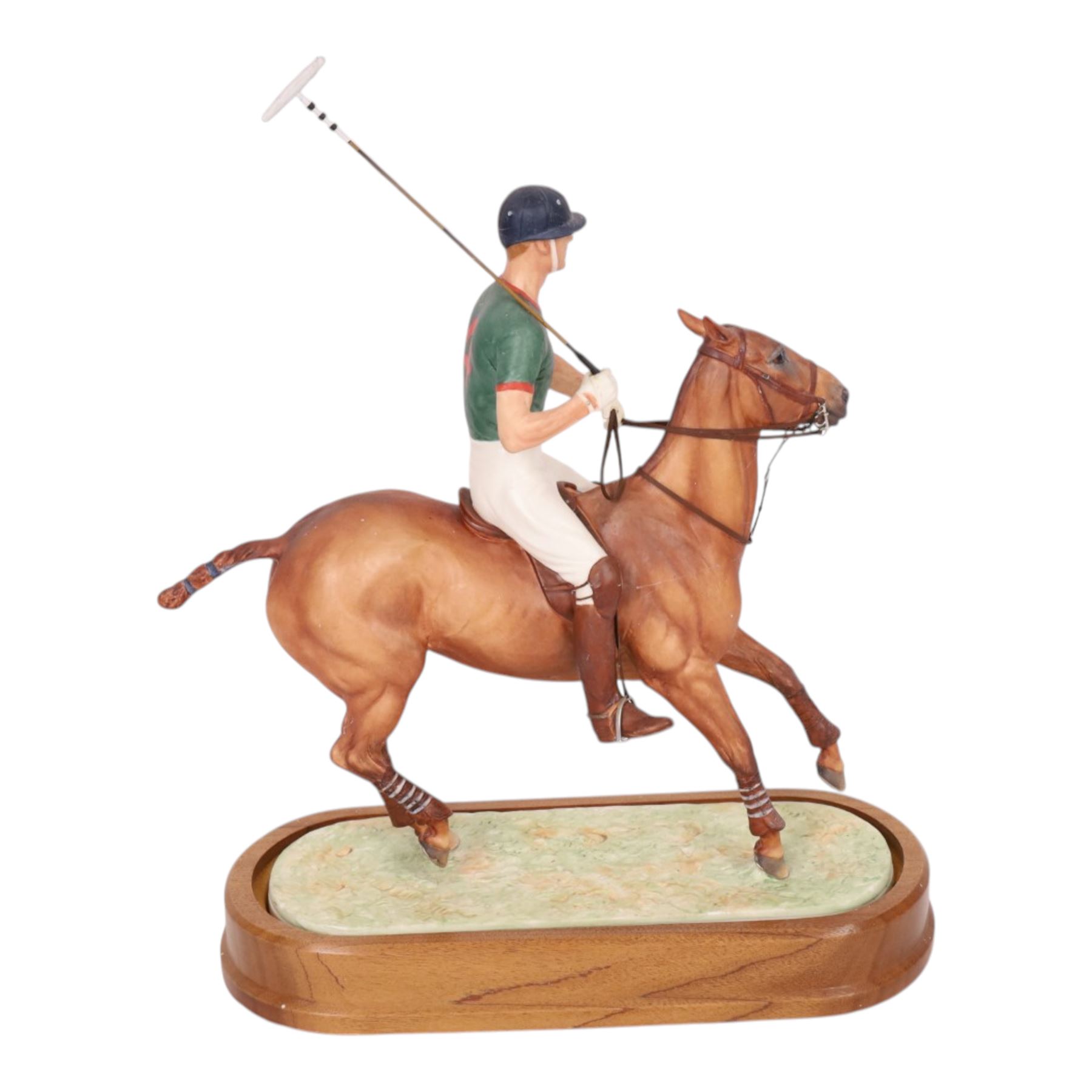 Royal Worcester equestrian figure, H.R.H. The Duke of Edinburgh, modelled by Doris Lindner, limited edition no. 662/750, with framed certificate, H40cm