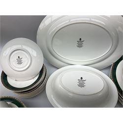 Wedgwood Aegean pattern part tea and dinner service, to include six dinner plates, six side plates, six bowls, two covered (45) 