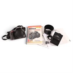 Nikon D5100 DSLR camera body, serial no. 6298157, with user manual, battery charger and Ma...