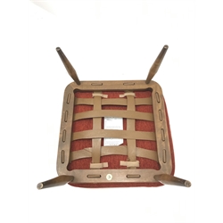 Ercol Golden Dawn elm tall back easy chair (72cm) with footstool 