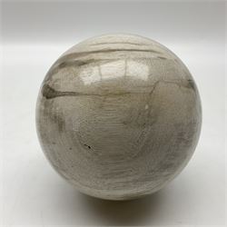 Fossil wood sphere, age; Miocene period, location; Indonesia, D12cm