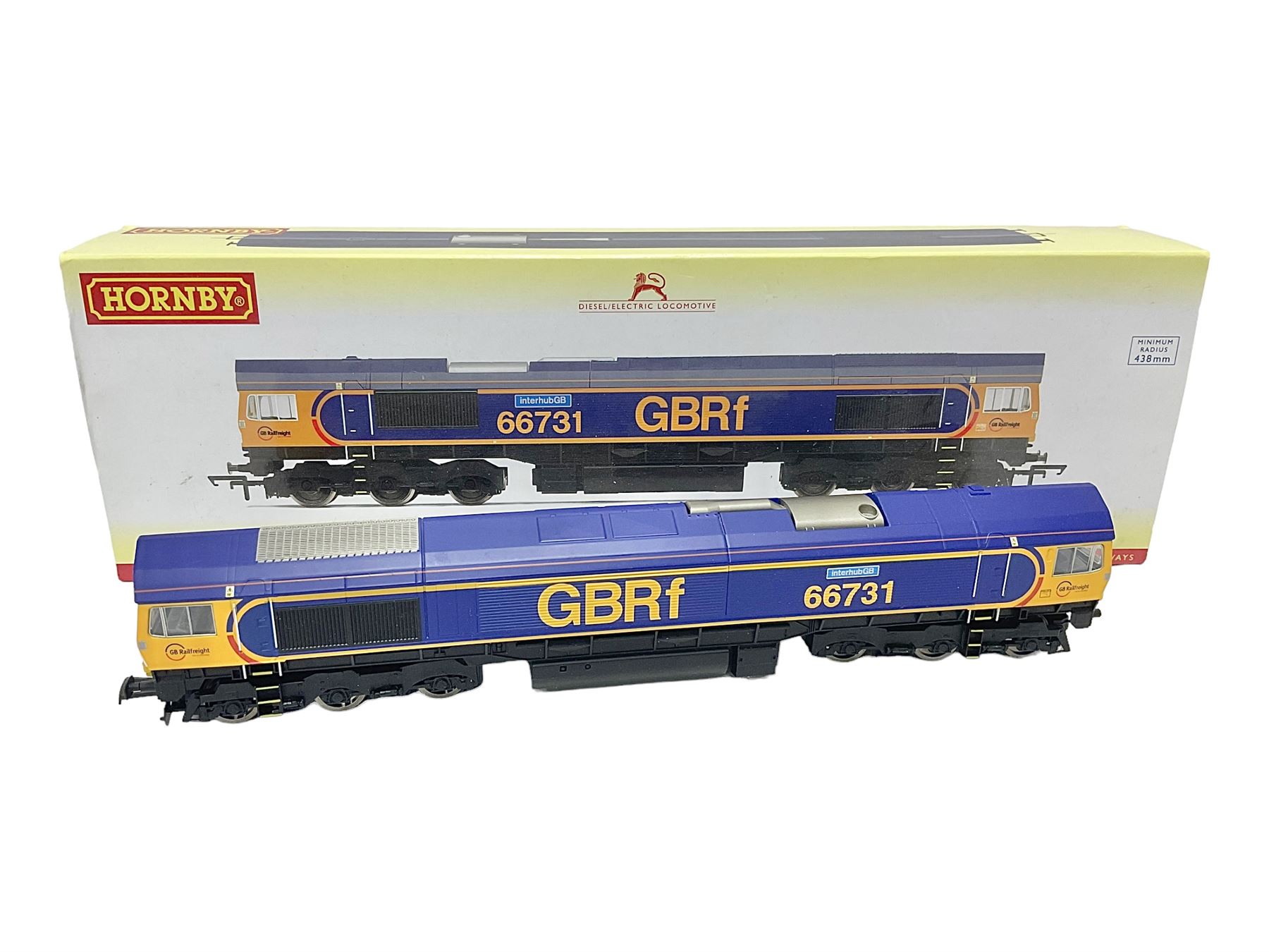 Hornby ‘00’ gauge - DCC ready GBRf Co-Co Class 66 ‘InterhubGB’ no.66731; in original box 