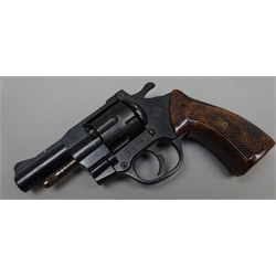  SGS Rio 315 top vent  blank fire revolver, black finish with textured grip and a part box of cartridges (2)  